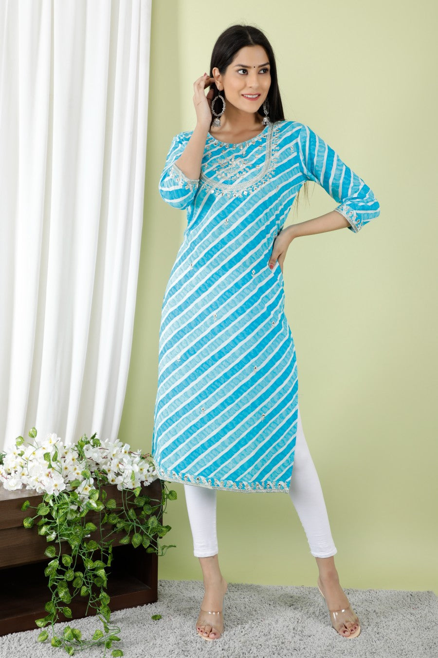 Buy Daily wear Yellow Foil Printed Work Rayon Kurti Online From Surat  Wholesale Shop.